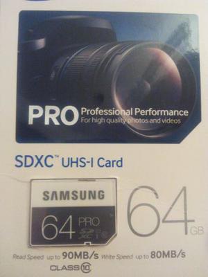 Memoria Sd Samsung 64gb Pro