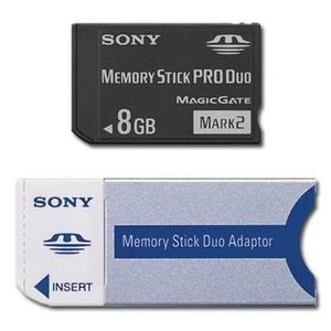 Memory Stick Sony Produo 8gb +adaptor Usados Como Nuevos
