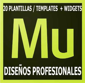 Plantillas Adobe Muse + Widgets Profesional+25 De Regalo