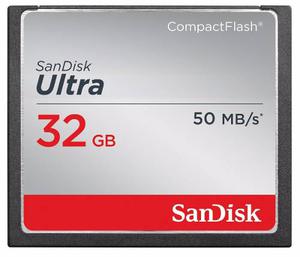 Sandisk Ultra 32gb Compactflash Memory Card Speed Up To 50mb
