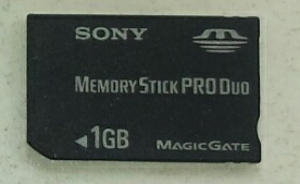 Sony Memory Stick Pro Duo 1g