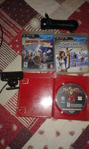 Camara + Movie+ Tres Juegos De Ps3