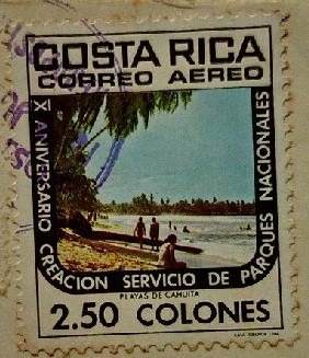 Estampilla De Costa Rica