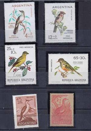 Estampillas De Argentina. Aves
