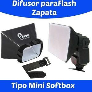 385 Difusor De Luz Para Flash Zapata Tipo Mini Soft Box