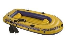 Bote Inflable Challenger 3 Con Remos Y Bomba Rio Playa Mar