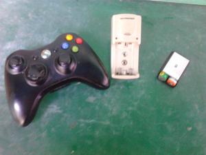 Control Inalambrico Xbox 360 Con Repector Y Cargador De Pila