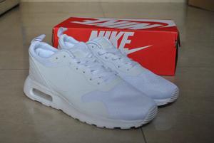 Kp3 Zapatos Nike Air Max Tavas All White Blanco Caballeros