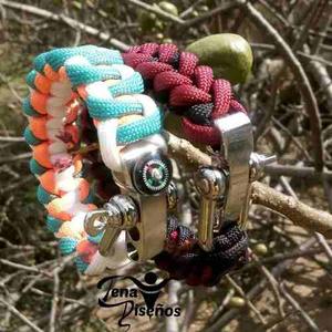 Pulseras Paracord Con Broches Grillete