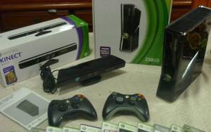 Xbox 360 Con Kinect Y 15 Juegos Originales, Usado