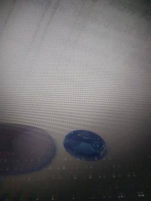 Zafiro Azul Genuino De 10 Kilates Corte Oval