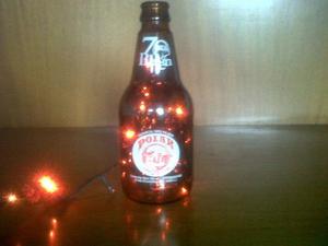 Botella Cerveza Polar (70 Aniv.) - Iluminada