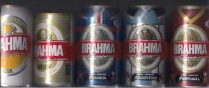 Latas De Cerveza Y Malta Brahma,vacias No Circulantes.