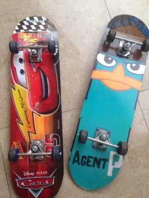 Patinetas Cars Y Phineas Y Pherb Poco Uso