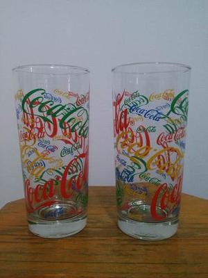 Vasos De Coca Cola En Cristal Impreso