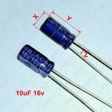 Condensador O Capacitor Electrolitico 10 Uf/16v