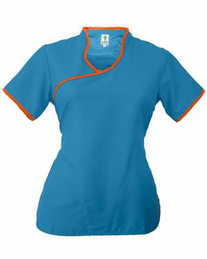 Top Extragde Dynasty P24 Celeste Naranja Uniforme Medico