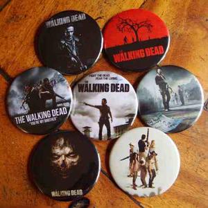 The Walking Dead Colección De Chapas 55mm