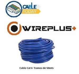 Cable Utp Cat 6 50 Mts Ideal Cctv Y Redes Wireplus+