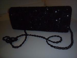 Cartera De Fiesta Gris Negro.. O F E R T A..!!