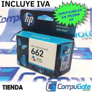 Cartucho Hp Verificable 662 Color 662c  Tienda Fisica