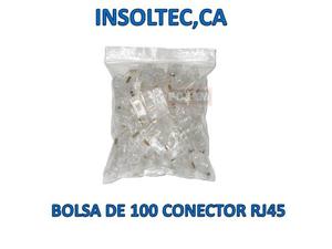 Conector Rj45 Red Bolsa 100