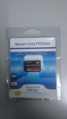Memory Stick De 8gb Pro-duo Sony Nueva