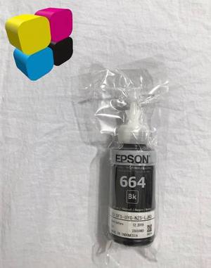 Tinta Negra Epson Original T664 Par L200 L210 L300 L350 L355