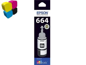 Tinta Negra Epson Original T664 Par L200 L210 L355 L375 L555