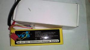 Bateria Lipo 22.2v  Mah 20c Con Conector T