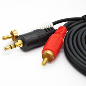 Cable Auxiliar De Audio 3.5 Mm A Rca (1,5mts) Punta Dorada