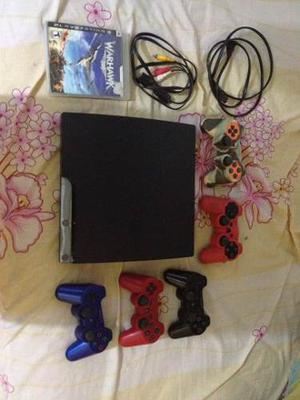 Playstation 3 Slim 160gb+chip+sorpresas Como Nuevo