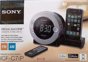 Radio Reloj Sony Icf-c7ip Con Dock Para Iphone/ipod
