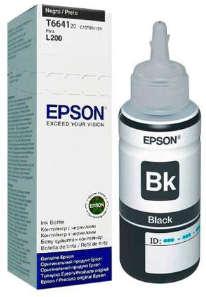 Tinta Botella Epson Negra Original L120 L210 L355 L555 Bagc