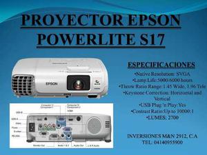 Video Beam Epson Powerlite S17