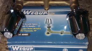 Grupo De Ducha 8 Con Pomos Metalico Marca Wequp