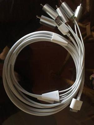 Apple Av Component Cable Y Cubo Cargador Como Nuevo