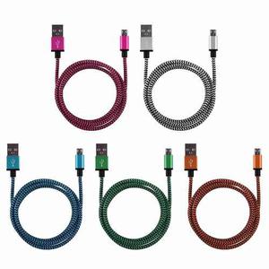 Cable Usb Iphone 5 5s 5c 6 6 Plus 7 Metalizado