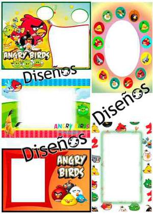 Kit Imprimible Angry Birds, Scrapbook, Clipart, Marcos.