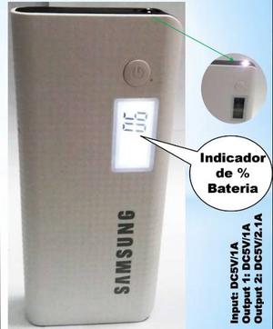Power Bank Samsung  Mah Linterna Y 2 Puertos Usb