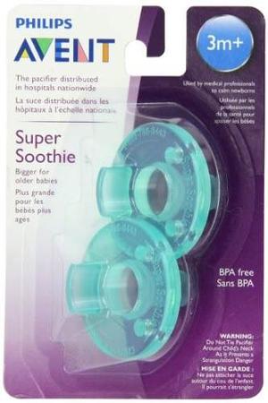 Chupones Philips Avent Super Sothie 3+ Meses 2 Piezas