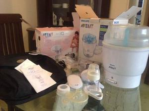 Combo Avent Extractor De Leche,morral,esterilizador