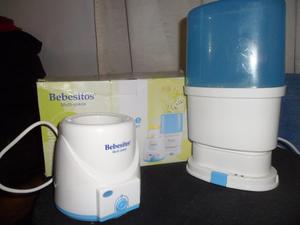 Combo Esterilizador Y Calentador De Teteros Marca Bebesitos