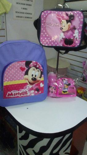 Combo Morral Minnie Mouse