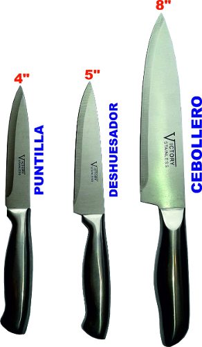 Cuchillos Para Chef + Estuche Porta Cuchillos