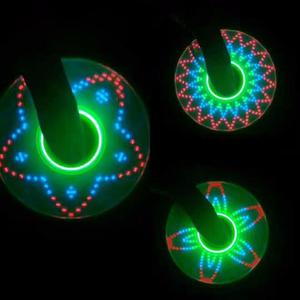 Fidget Spinner Luces Led Anti Estress Figuras Somos Tienda