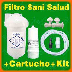 Filtro Agua Sanisalud#7rp+ Cartucho+ Multikit Instalacion R4