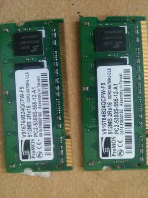 Memoria Ddr2 1gb (512mb X2) Compag F700