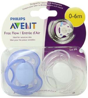 Set Chupones Philips Avent Freeflow 0-6 Meses 2 Piezas