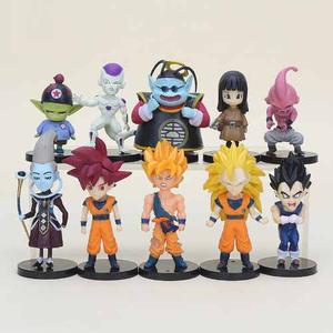 Set De 10 Figuras Dragon Ball Goku Combo Coleccion